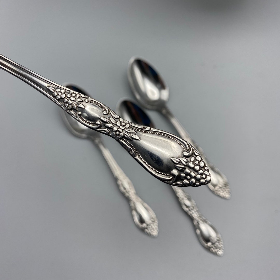 Oneida HUNTINGTON Stainless Flatware, 4 Teaspoons, Replacement Flatware