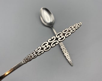 International LYON Stainless Romanesque Teaspoon and Oval Soup Spoon 2pcs