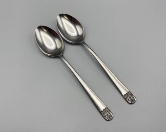 National Stainless Chivalry Teaspoons, 2pcs, Black Accent, Flatware Replacements