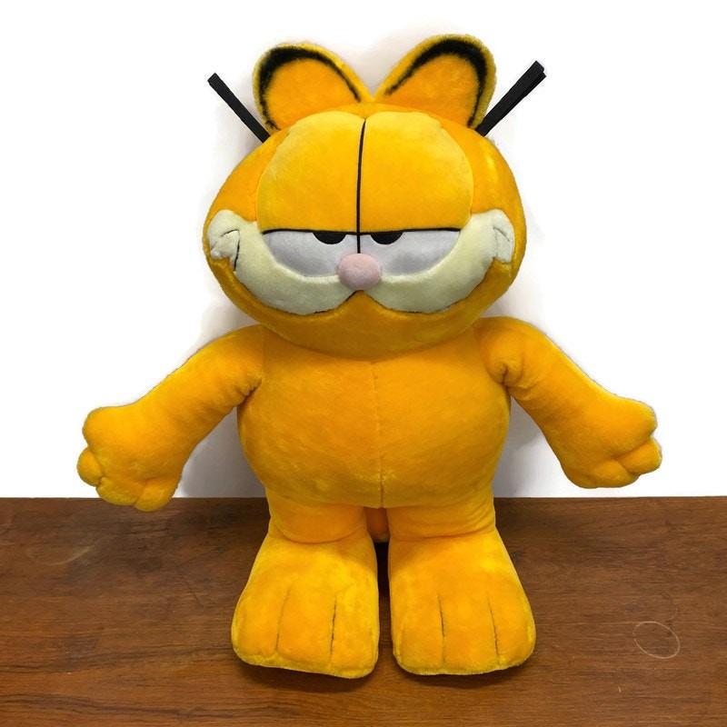 動作品 ヴィンテージ レトロ ガーフィールド 猫 ラジオ 1978 PAWS Vintage Garfield Plush, Stuffed Animal, Paws 1978 – UpperDutch