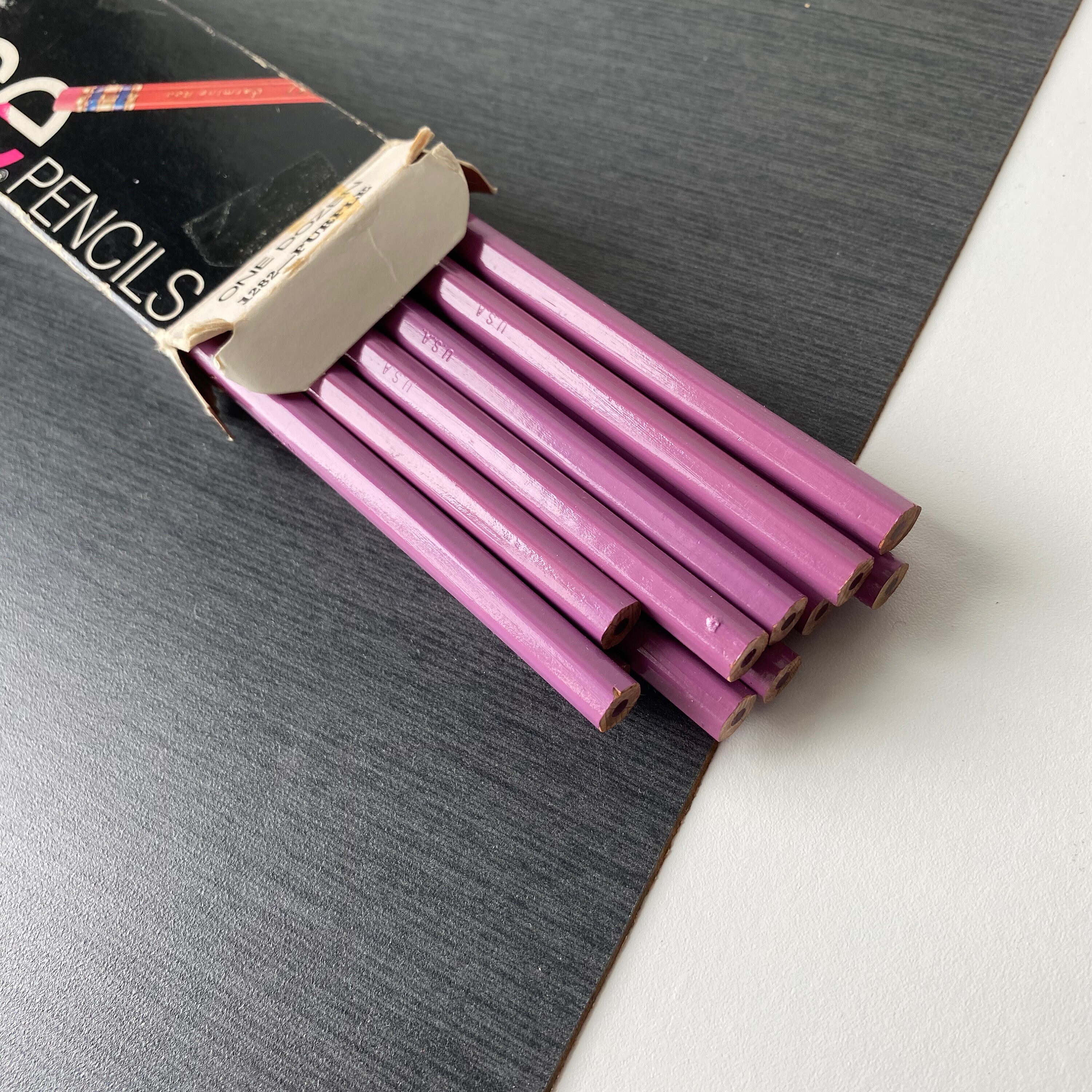 Faber Castell ColErase Pencils One Dozen Purple Erasable Etsy