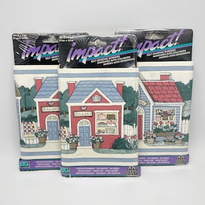 New Lot 3 IMPACT Self Adhesive 5 Yard Wallpaper Border Country Bakery TTCS1006B