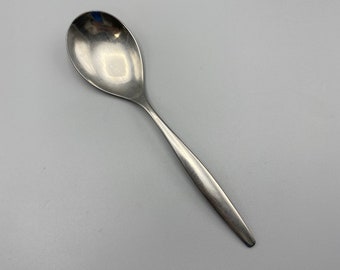 Gorham Americraft Tango Stainless Flatware, 1 Sugar Spoon, Mid Century Minimal Flatware