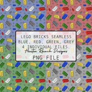 Multi Color Building Bricks | Building Blocks Seamless | Building Blocks Seamless Pattern