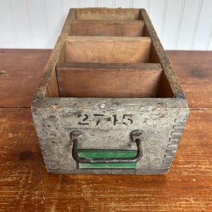 Vintage National Lead Co. Wooden Crate Shelf | Rustic Industrial ...