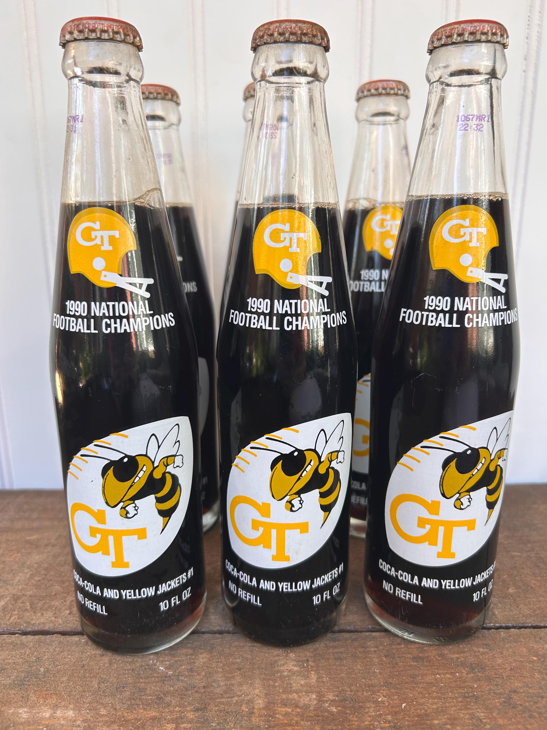 Vintage 1990 Georgia Tech Coca-cola Bottles | National Champions