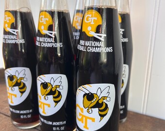 Vintage 1990 Georgia Tech Coca-cola Bottles | National Champions