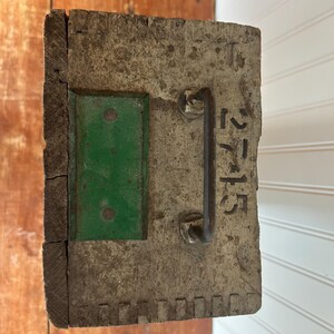 Vintage National Lead Co. Wooden Crate Shelf | Rustic Industrial ...