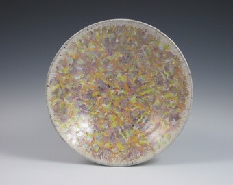 Multi-Colored PurpleTanOrangeYellowCoralBlueGreen Confetti Bowl