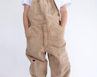 Vintage Carhartt Coveralls Size 44 Regular Canvas Lined Snow