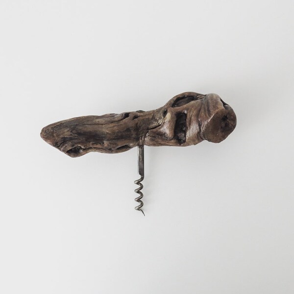 vintage driftwood corkscrew