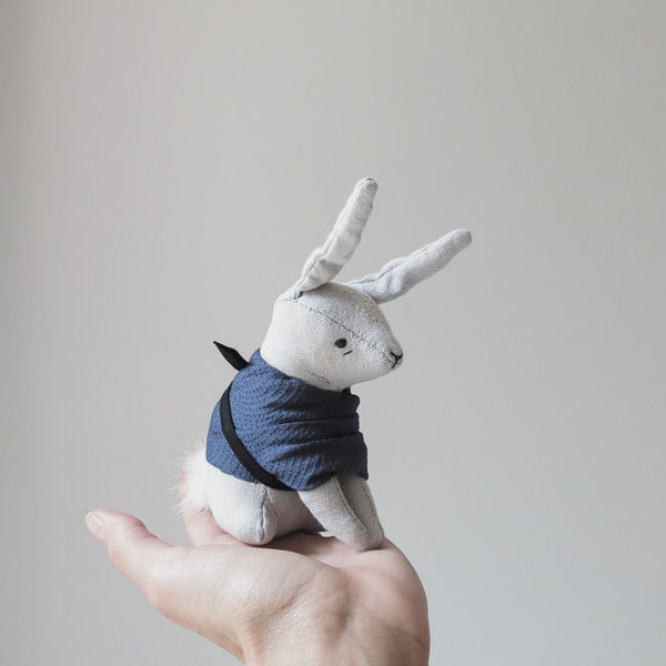 kimono rabbit / soft sculpture animal