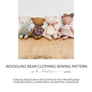 Woodling Bear Doll and Clothing Set PDF Sewing Pattern image 9