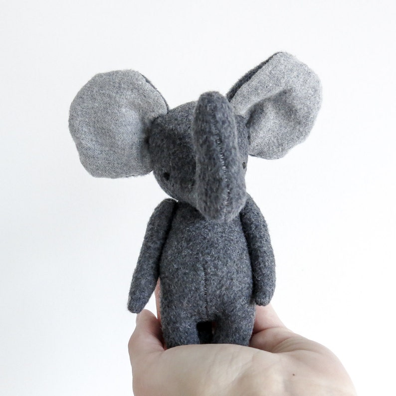 sewing pattern the dear ones elephant soft toy pdf pattern digital download image 2