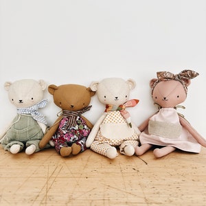 Woodling Bear Doll and Clothing Set PDF Sewing Pattern image 8