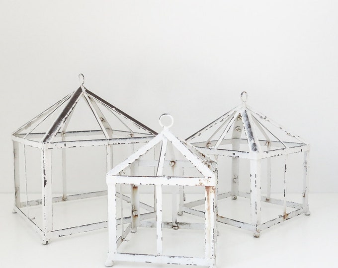 Classic Metal Terrarium Frames Set of Three Etsy