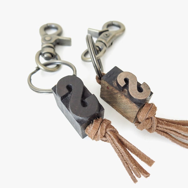 letterpress keychain | pick a letter