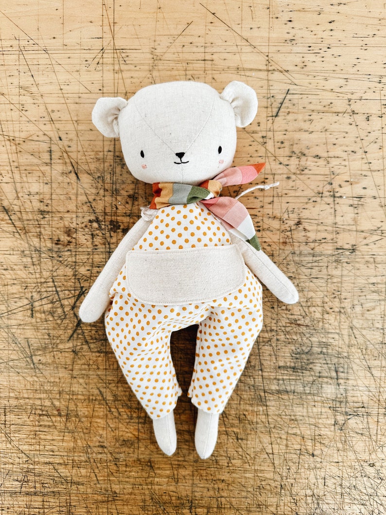 Woodling Bear Doll and Clothing Set PDF Sewing Pattern image 2