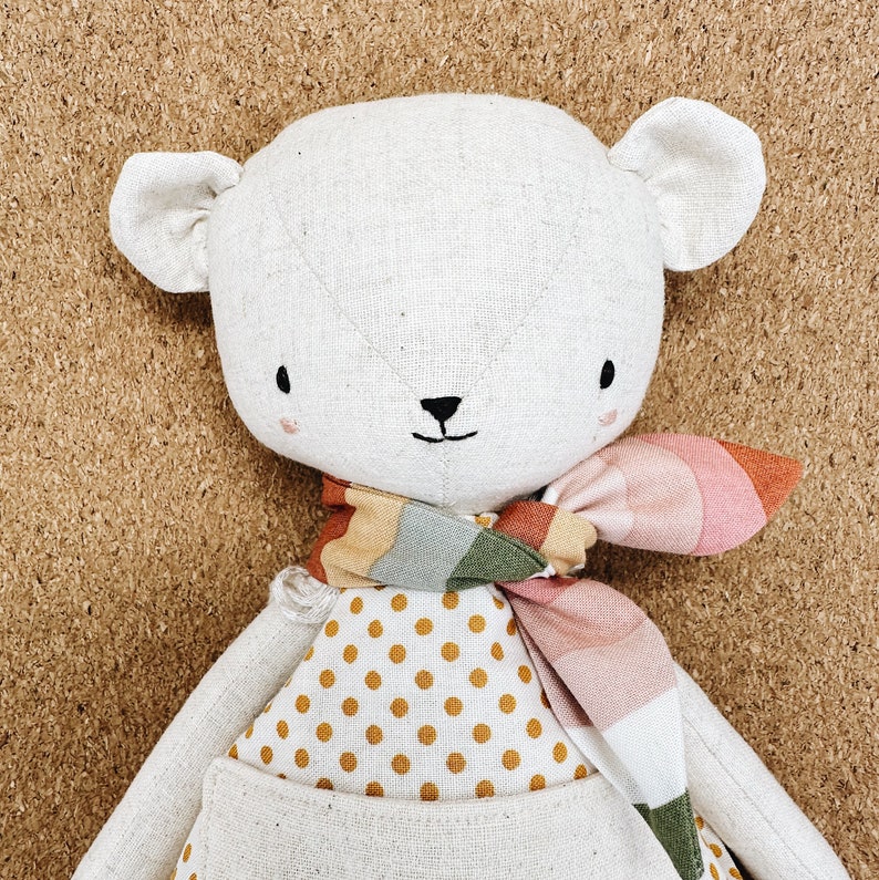 Woodling Bear Doll and Clothing Set PDF Sewing Pattern image 3