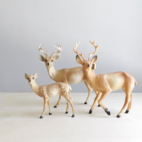 vintage celluloid deer figure / medium buck