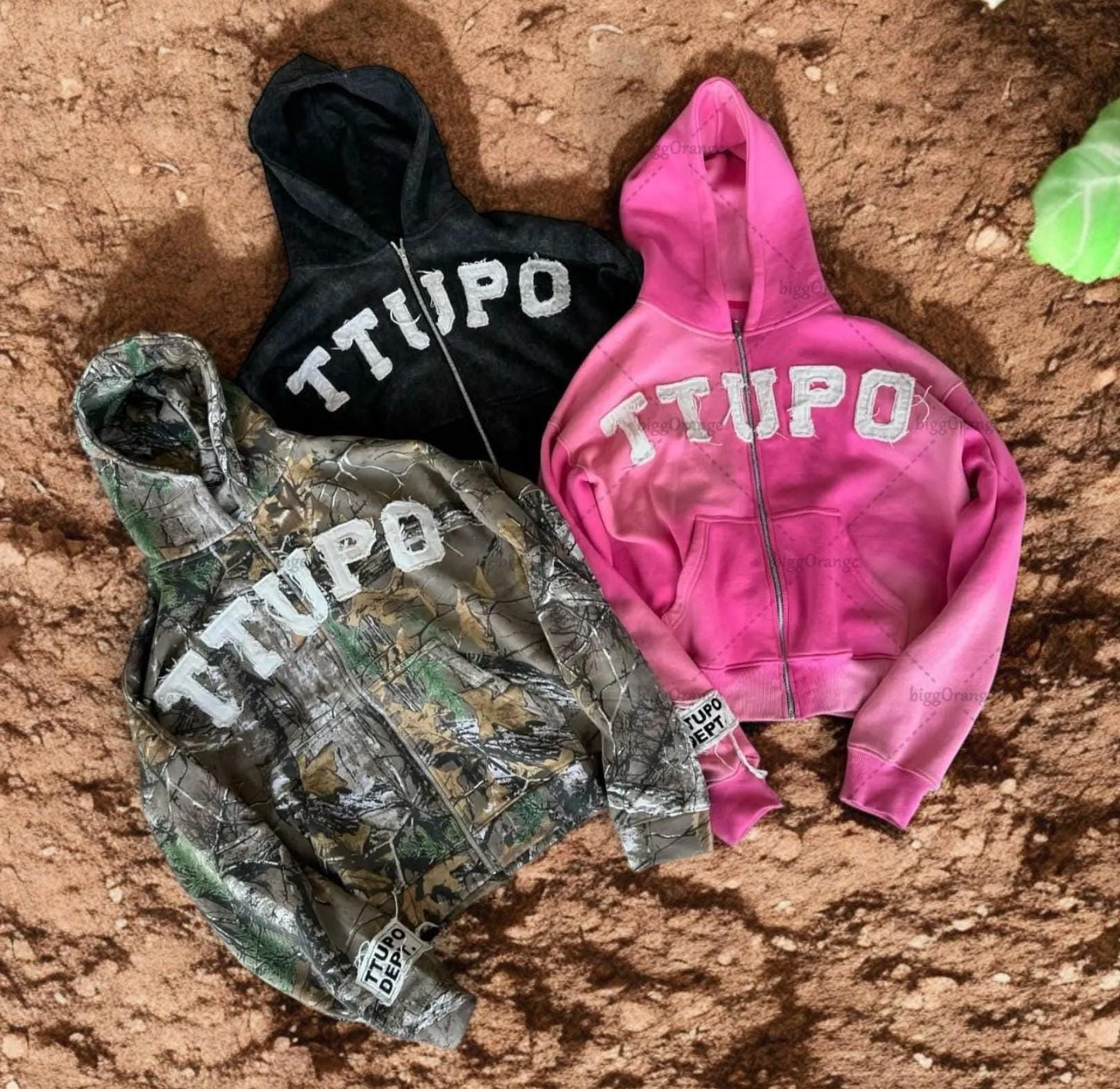 Dark Faux Fur Collar Harajuku Hiphop Y2K Zip up hoodie