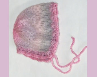 knitting pattern - Bonny Baby Bonnet