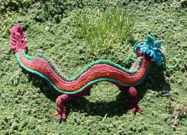 Knitting Pattern Charming Chinese Dragon image 6