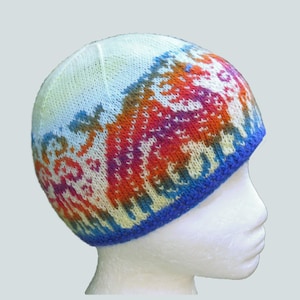 Knitting Pattern - Stranded Dragons Beanie