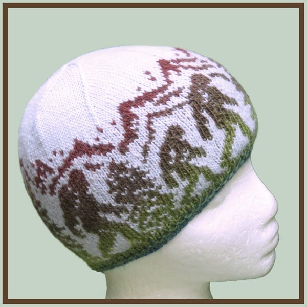 Knitting Pattern - Stranded Bigfoot Beanie