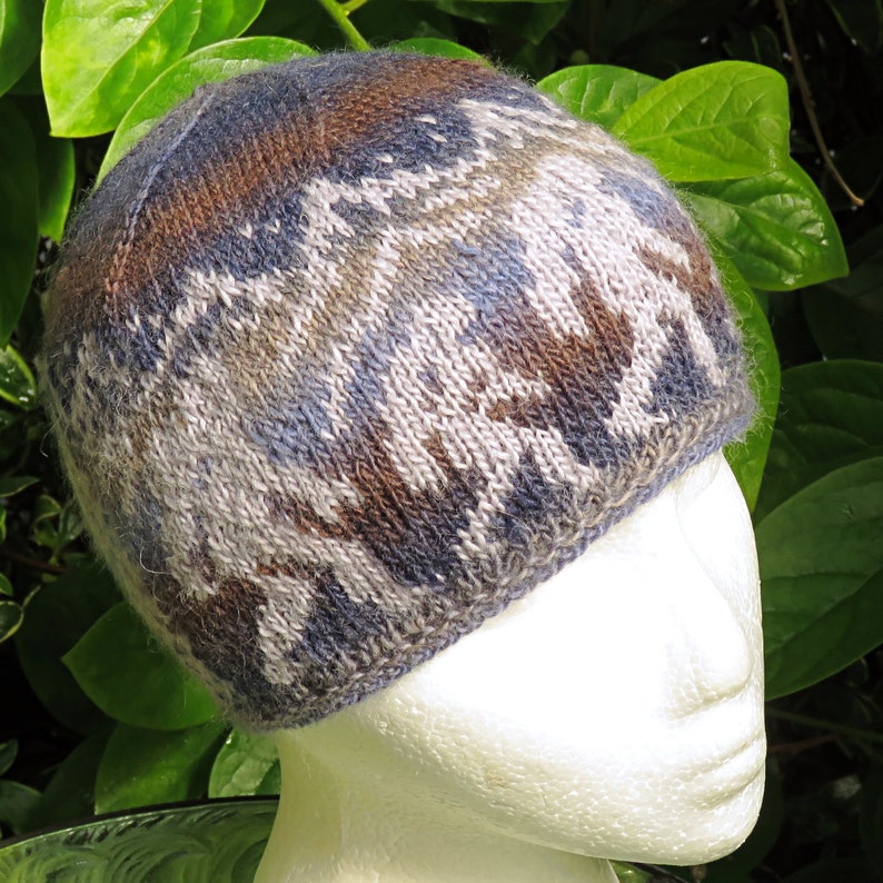 Knitting Pattern - Stranded Bigfoot Beanie image 2