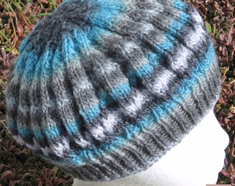 Medium Size Adult Beanies, Assorted themes, Hand Knitted, Size (22"/ 56cm)