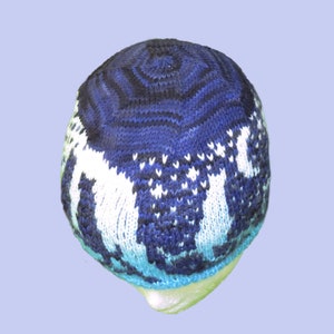 Knitting pattern - Stranded Yin Yang Cats Beanie