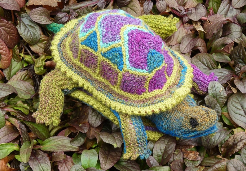 Turtle knitting pattern Tenacious Turtle Etsy