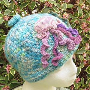 Creature Beanies, sea stars and fish, Assorted sizes, Hand Knitted