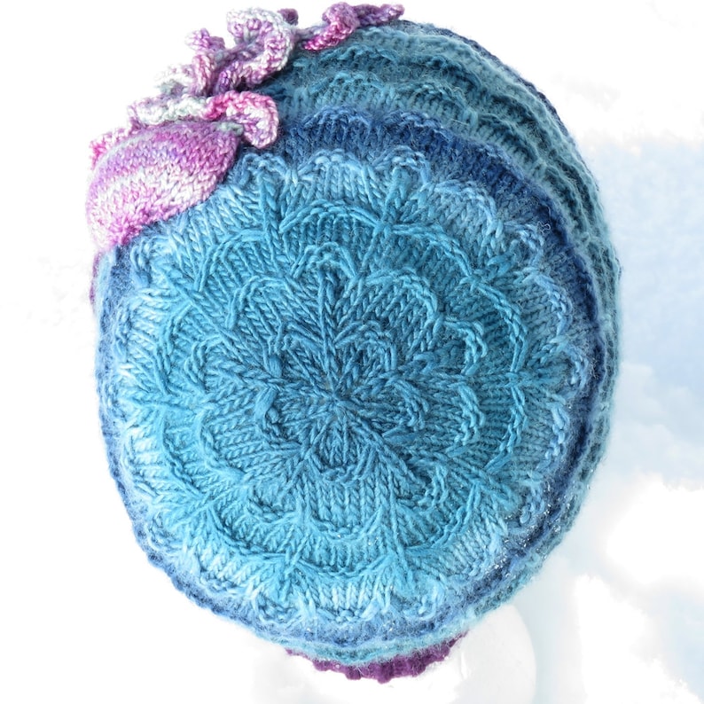 Jellyfish Hat Knitting Pattern Jellyfish in the Waves Beanie Etsy