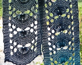 knitting Pattern - One Skein Shell Lace Scarf
