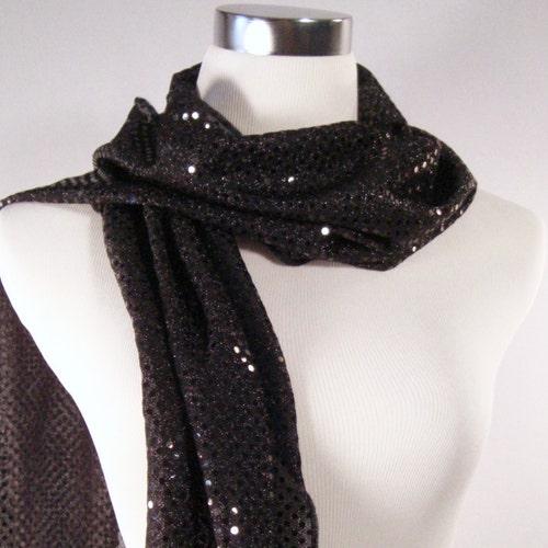 black sequin wrap