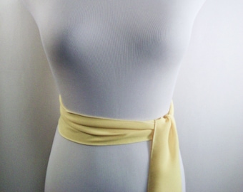 Golden Sunshine Yellow Chiffon Sash / Belt / Tie – Double Thickness Chiffon – Custom Made / Multi Width / Multi Length – READ Item Details