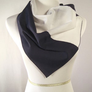 Team Scarf - Triangle Scarf - Neckerchief - Wild Rag - Sports Scarf - NFL Dallas Cowboys - Navy White Scarf