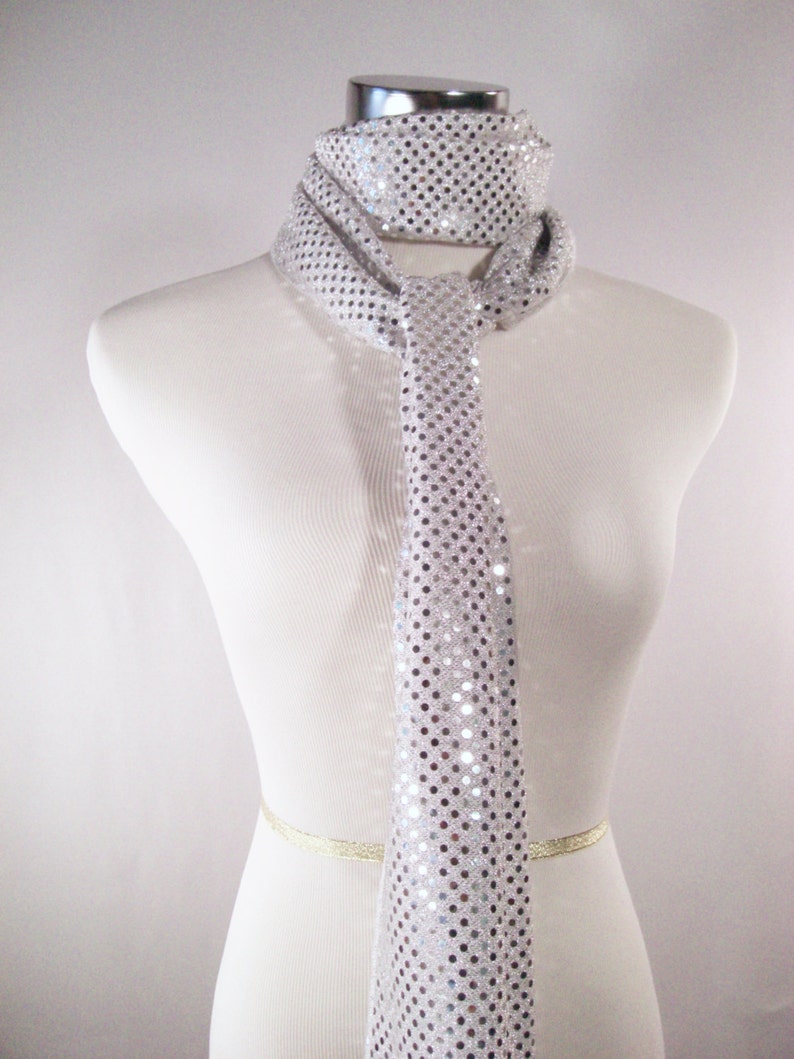Holiday Silver Party Scarf Scarf Silver Sequin Scarf Etsy