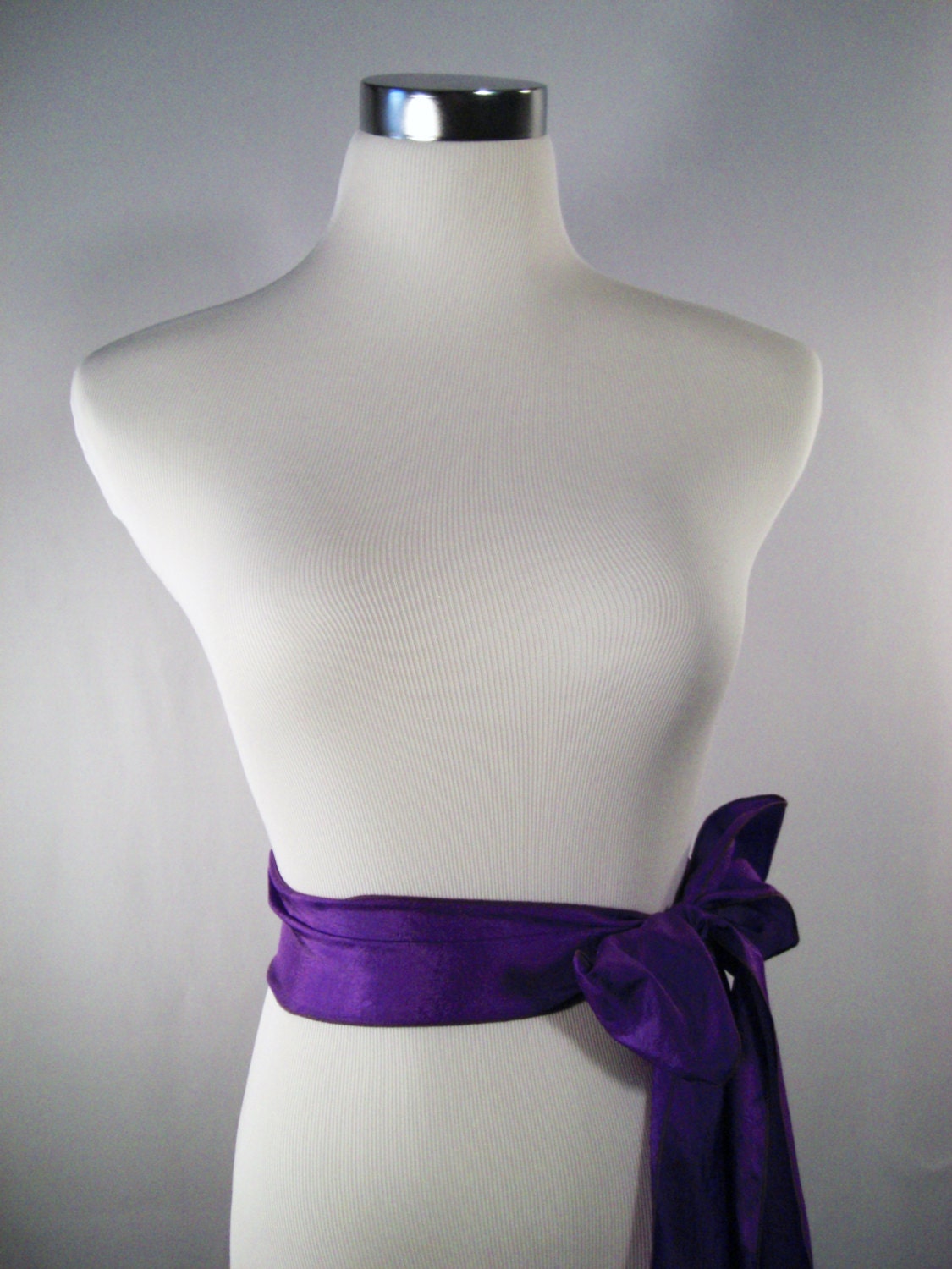 Royal Purple Satin Sash Purple Belt 