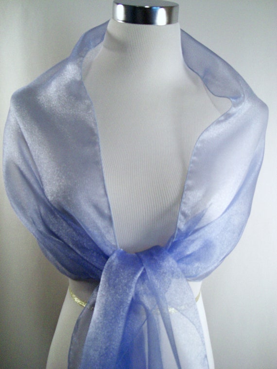 silver organza wrap evening