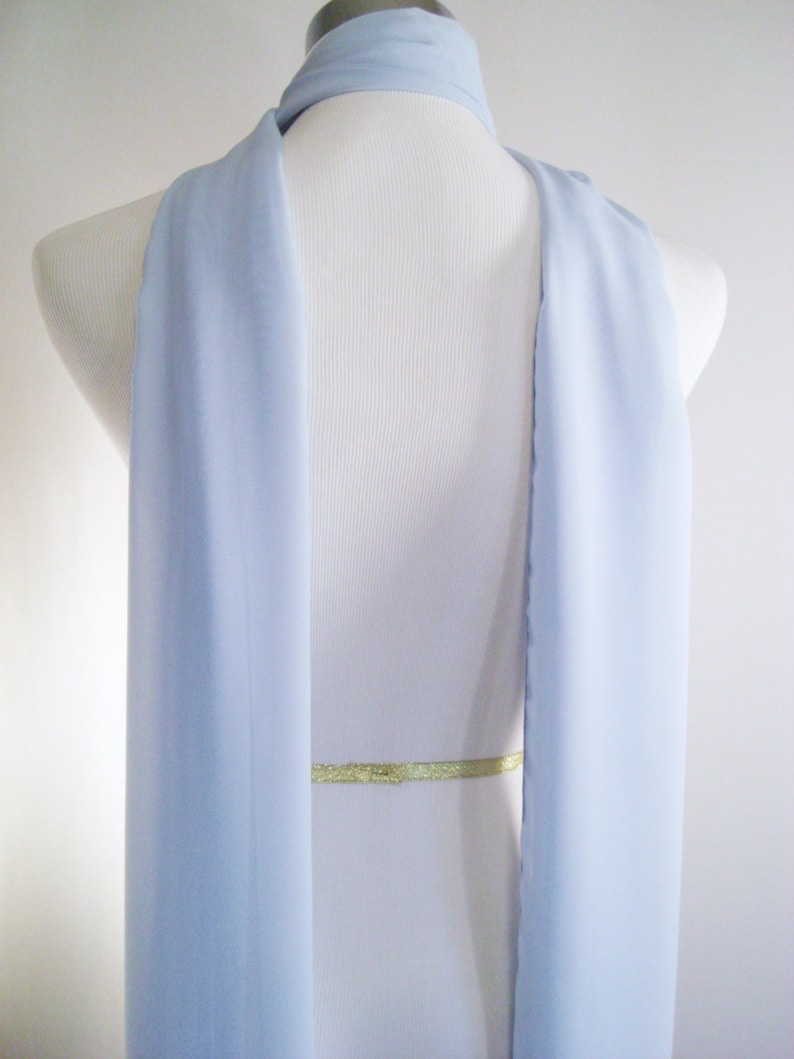 ELZA INSTANT SHAWL - GREYNISH BLUE