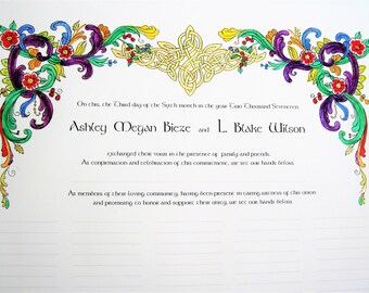 Order Custom Design Marriage Certificate