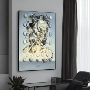 Salvador Dalí Galatea of the Spheres Canvas Painting - Iconic Surrealist Art, Ready to Hang, Perfect Gift for Art Enthusiasts