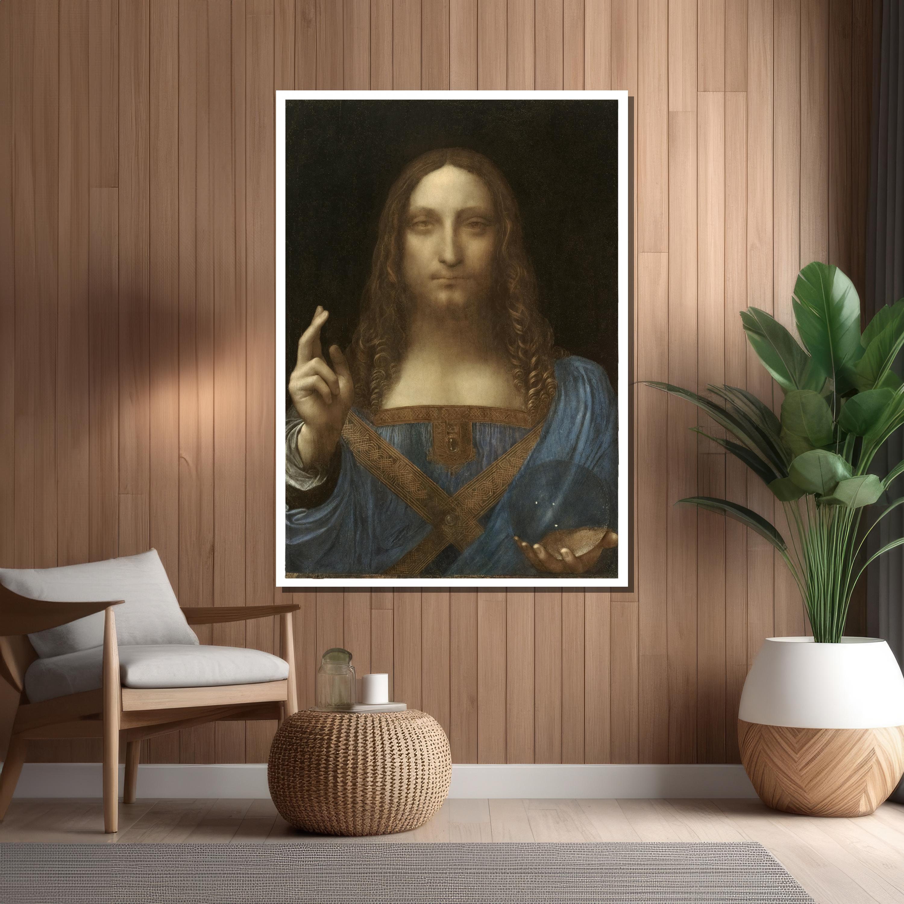 レオナルド ダ ヴィンチ 救世主 キャンバス絵画 - クラシック