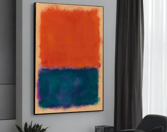 Blue Orange and Red Mark Rothko 1961 Print Art Painting Poster