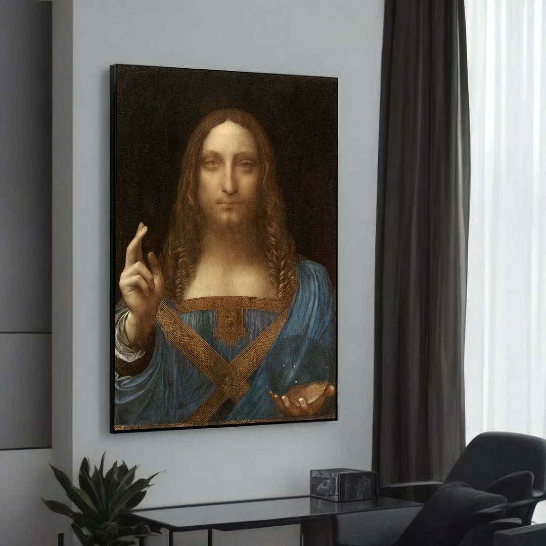 レオナルド ダ ヴィンチ 救世主 キャンバス絵画 - クラシック