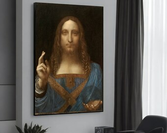 レオナルド ダ ヴィンチ 救世主 キャンバス絵画 - クラシック