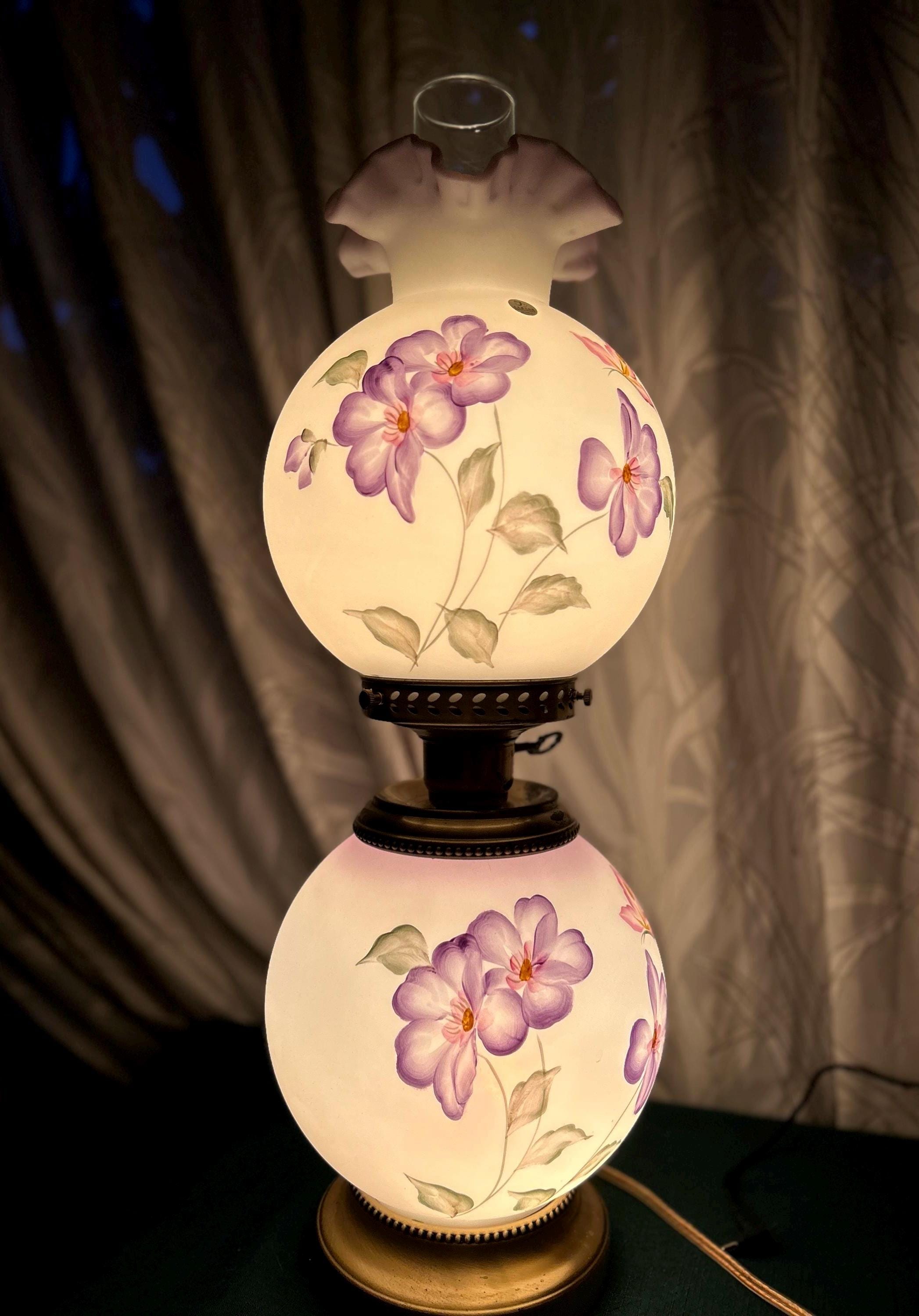 ヴィンテージ　アメリカ　FENTON  ランプ 1-13.jpg